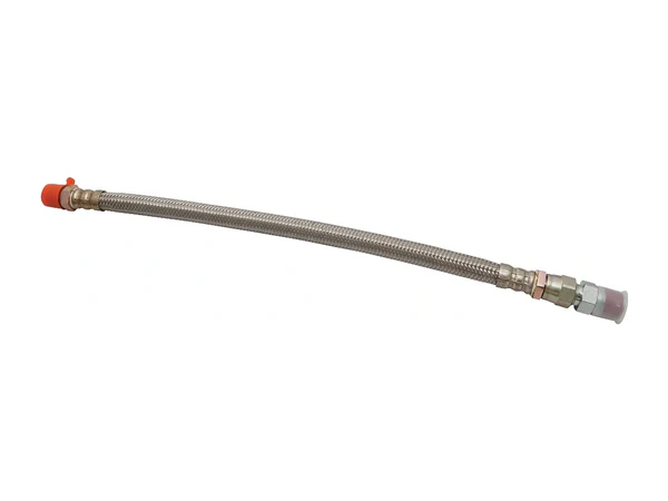 Stainless steel braided flexible hose — full view