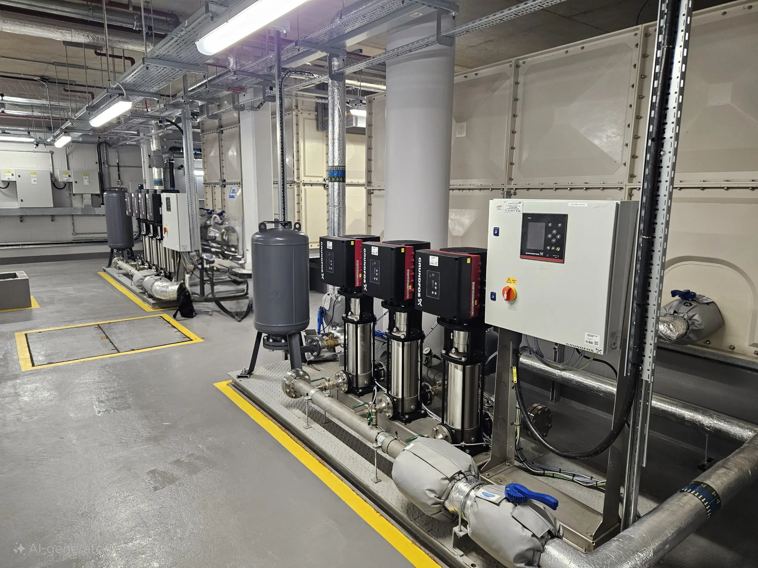 Complete pump system with VFD and pressure tank