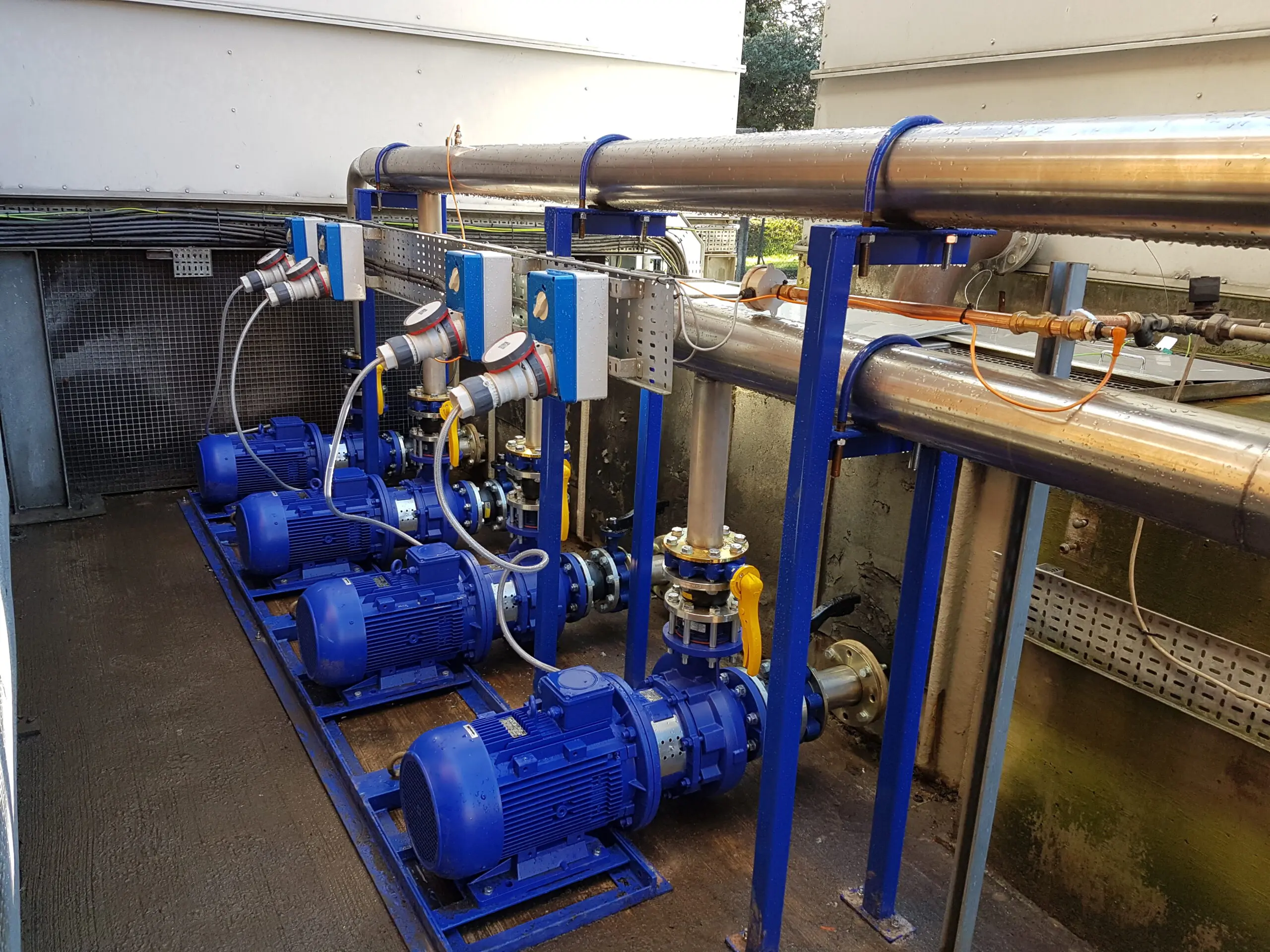 Engineered pump room with duplex configuration