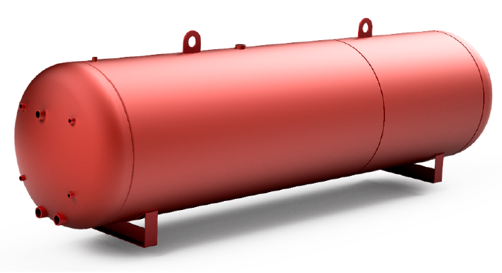 Hydropneumatic bladder pressure tank